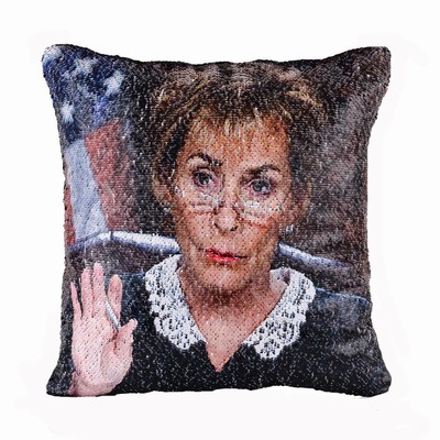 Custom Two Photos Sequin Magic Pillow Clever Gift